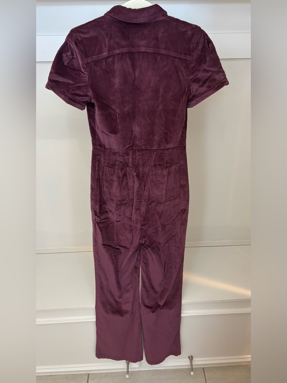 Urban Outfitters Plum Velvet Zip Jumpsuit - Picture 3 of 6